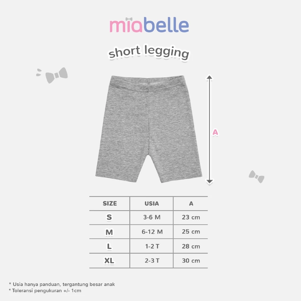 Miabelle Basic Legging PENDEK - Celana Anak - Image 2