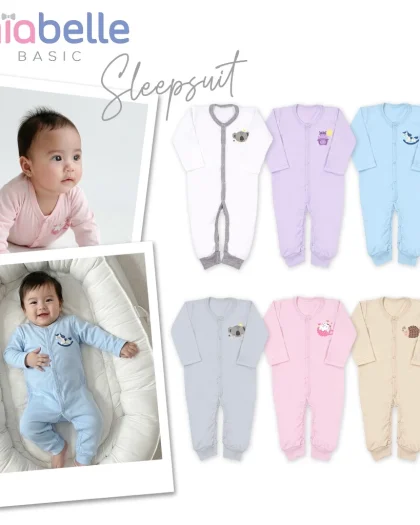 Miabelle Basic Sleepsuit Open Foot - Baju Tidur Bayi